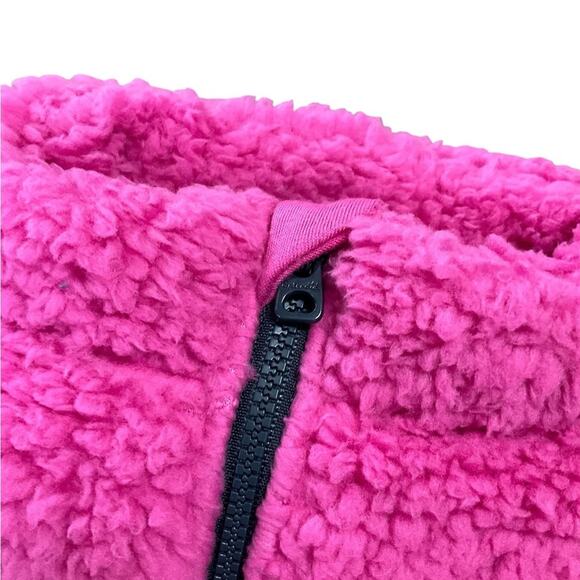 Splendid Girl’s Jacket Pink Fleece Navy Blue Heart Details Size 3T NWT - Picture 5 of 10